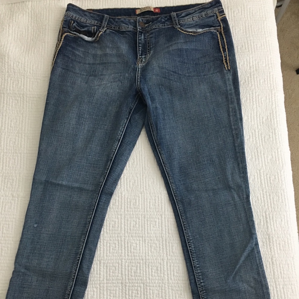 People’s Liberation Jeans, Sz 32, inseam 30”